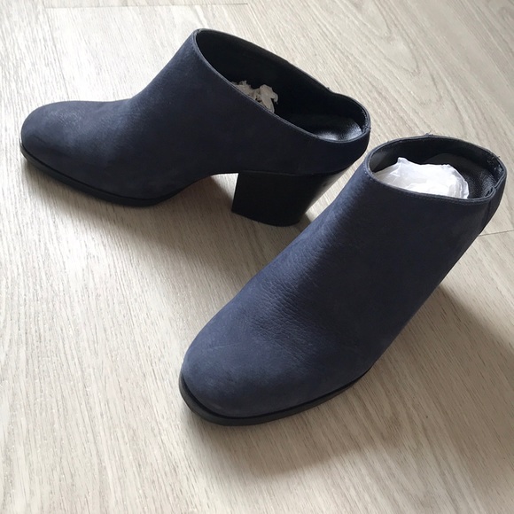 Rachel Comey blue nubuck leather heeled Mule 6.5 - Picture 4 of 7